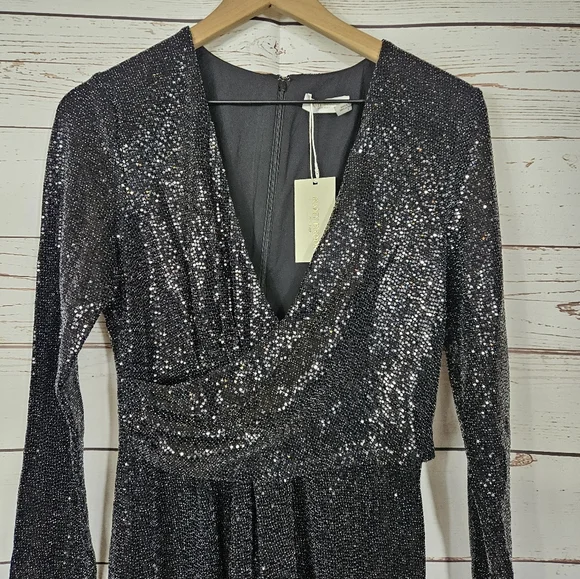 Ramy BrookEsme Black Sequin Dress NWT